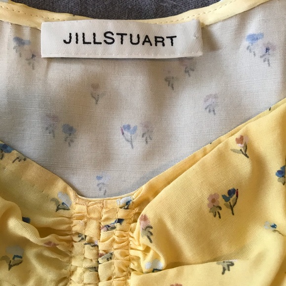 Jill Stuart Floral Print Square Neckline Crop Top - Picture 5 of 5